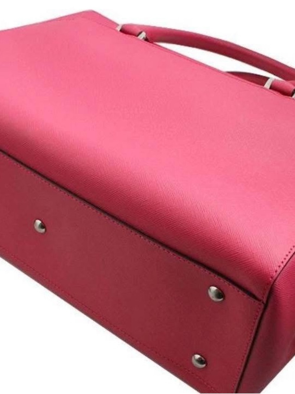 MCM Hot Pink Leather Structured Satchel - Picture 3 of 5
